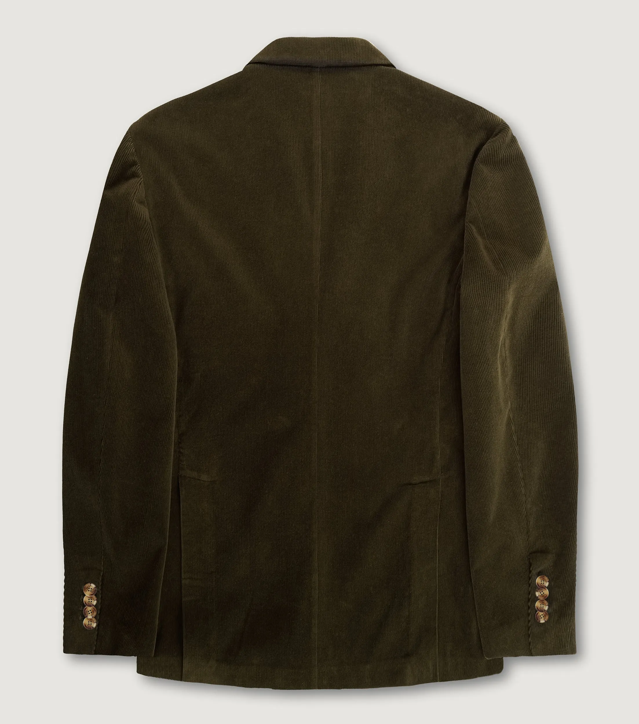 Corduroy Double Breasted Blazer Jacket Army