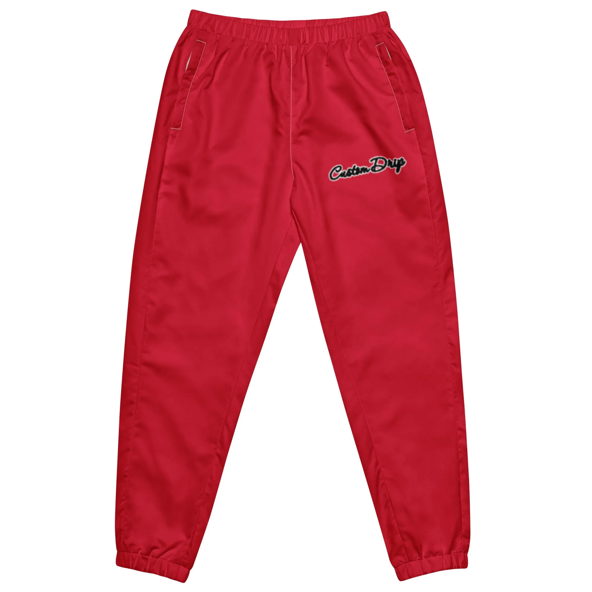 Custom Drips Red track pants