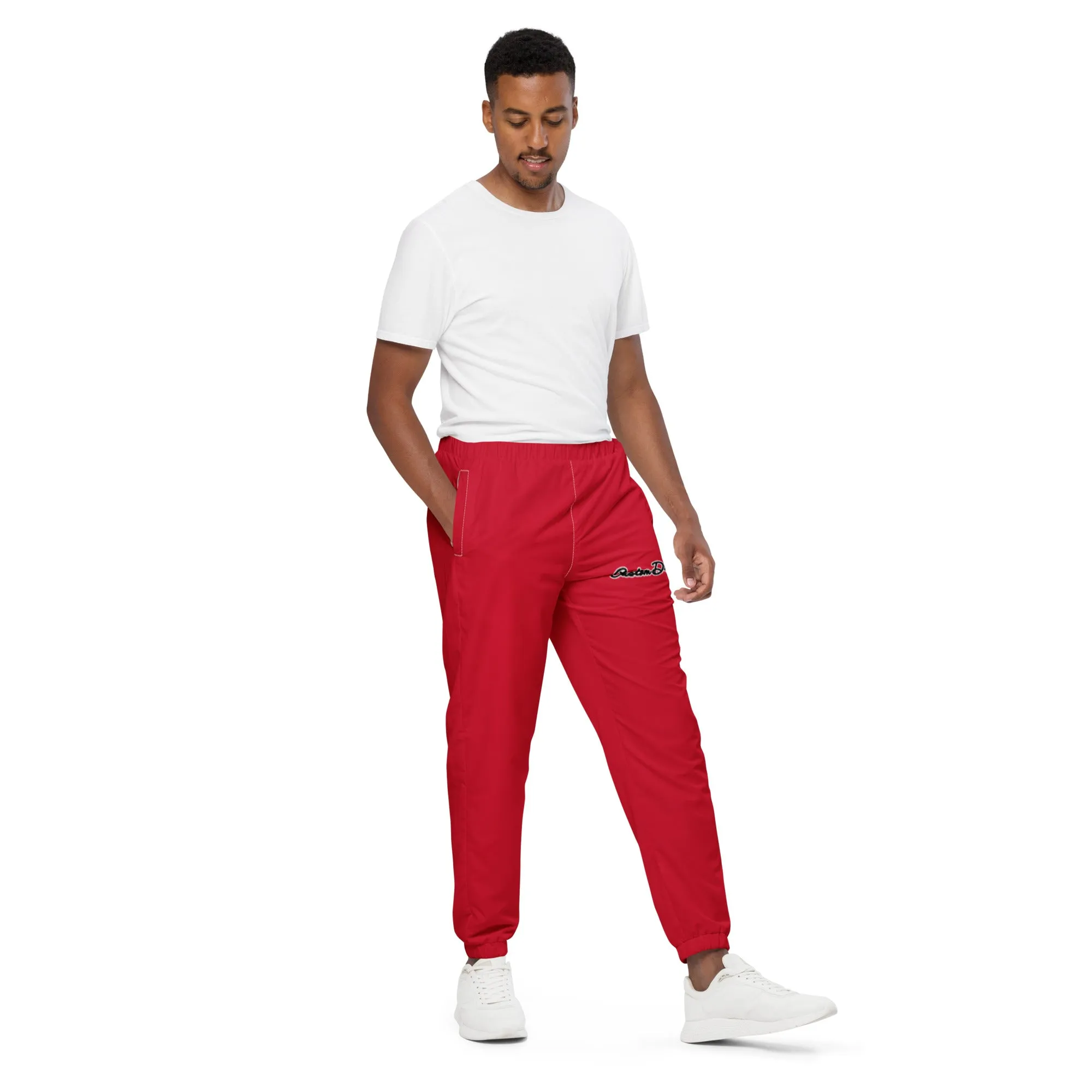 Custom Drips Red track pants