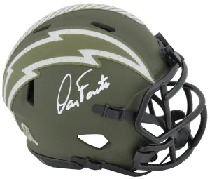 Dan Fouts Signed Chargers Salute to Service Riddell Speed Mini Helmet - (SS COA)