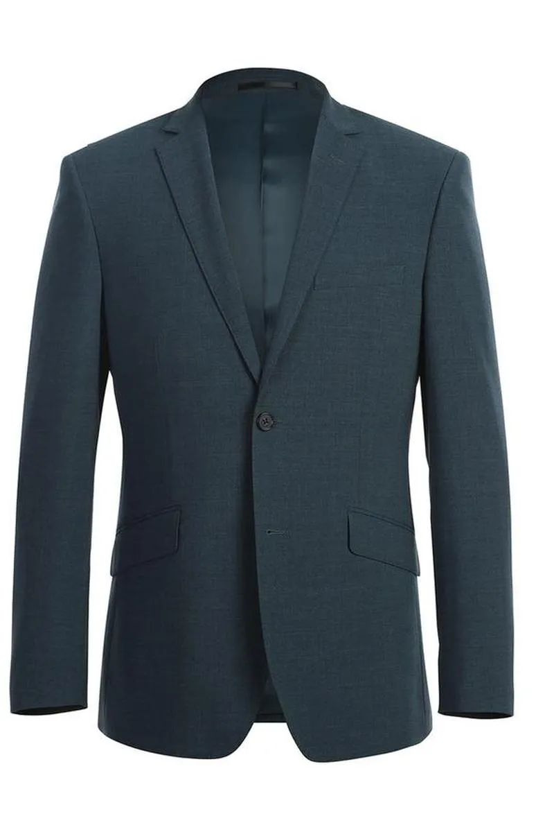 Dark Blue 2-Button Notch Suit (2-Piece Set)