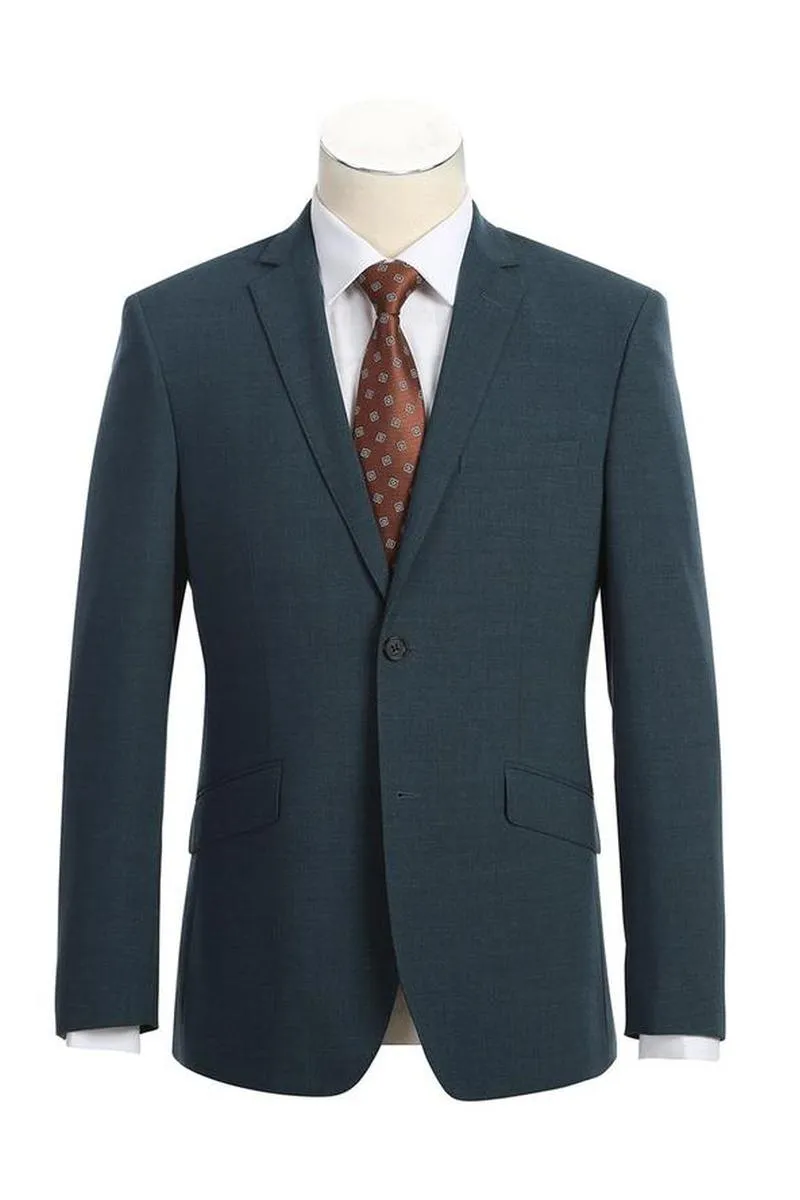 Dark Blue 2-Button Notch Suit (2-Piece Set)