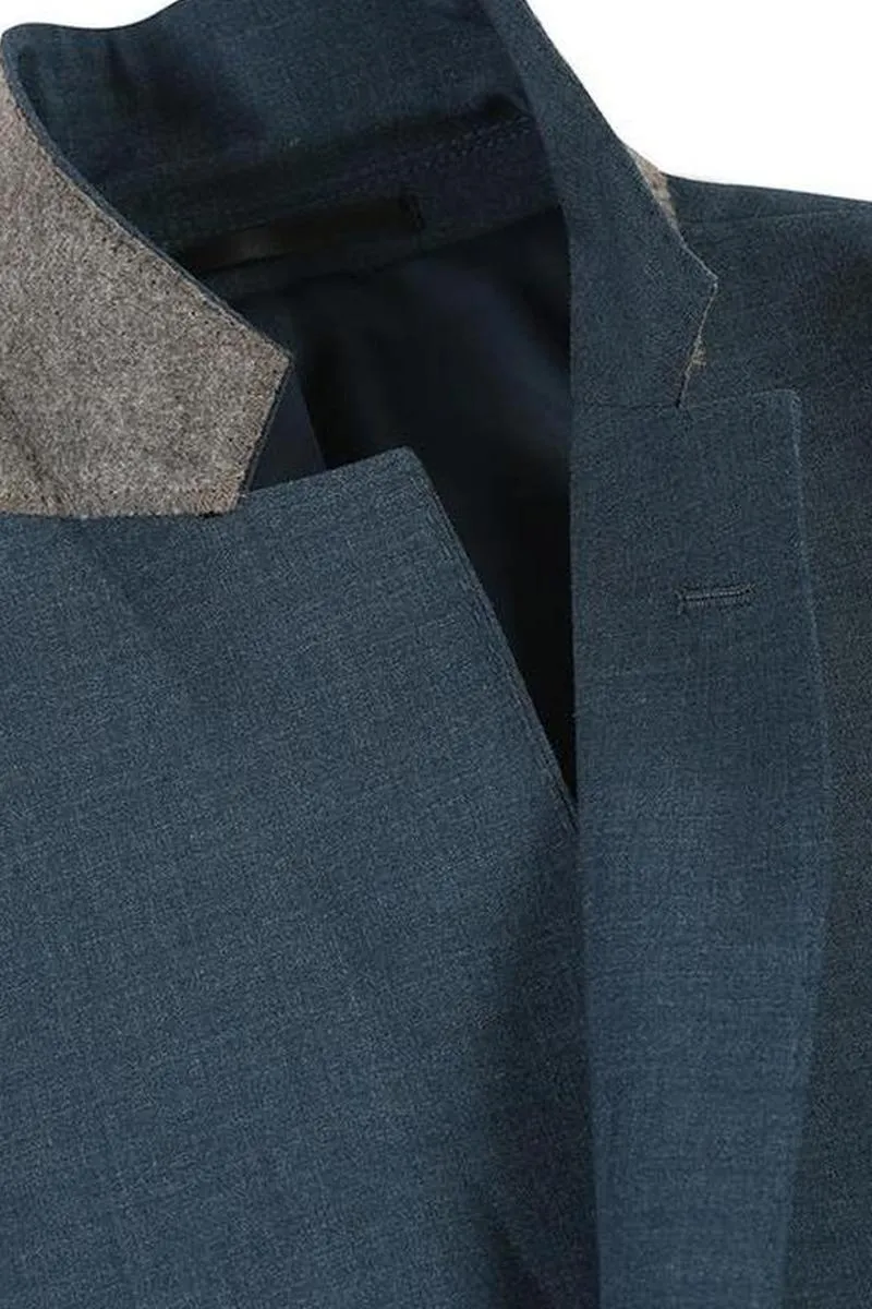 Dark Blue 2-Button Notch Suit (2-Piece Set)