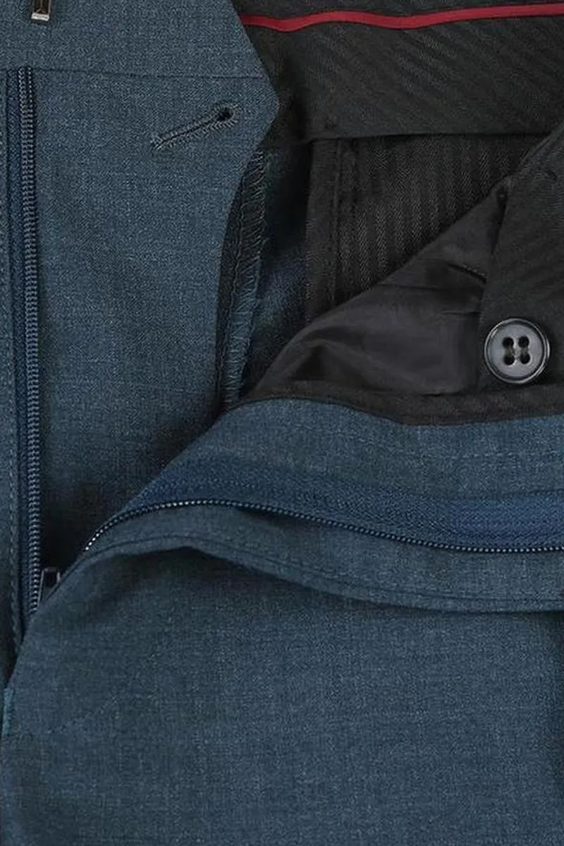 Dark Blue 2-Button Notch Suit (2-Piece Set)