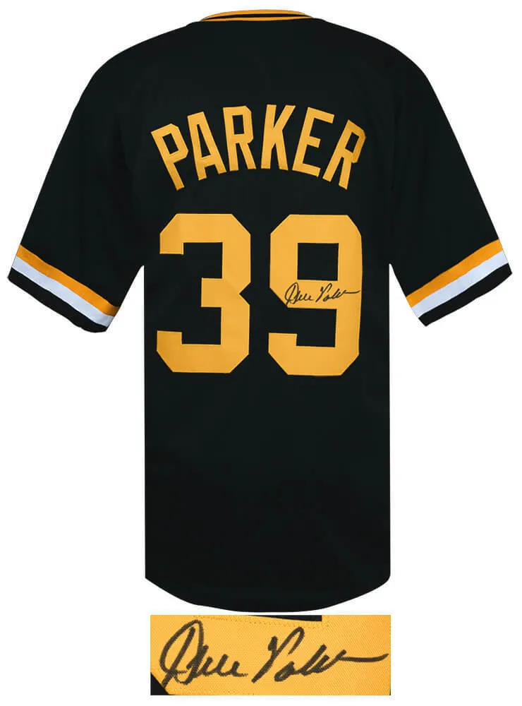 Dave Parker (PIRATES) Signed Black Custom Baseball Jersey - (SCHWARTZ COA)