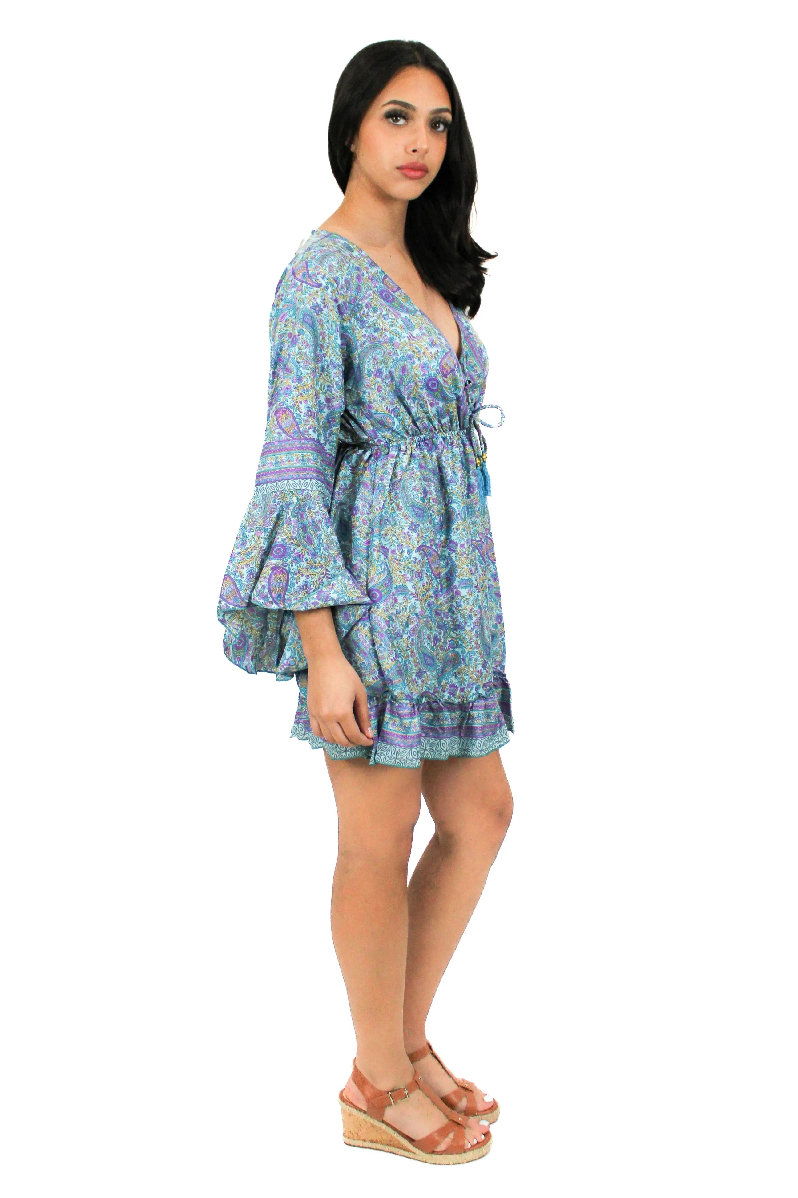 DK-5049 Dress in Blue Mix