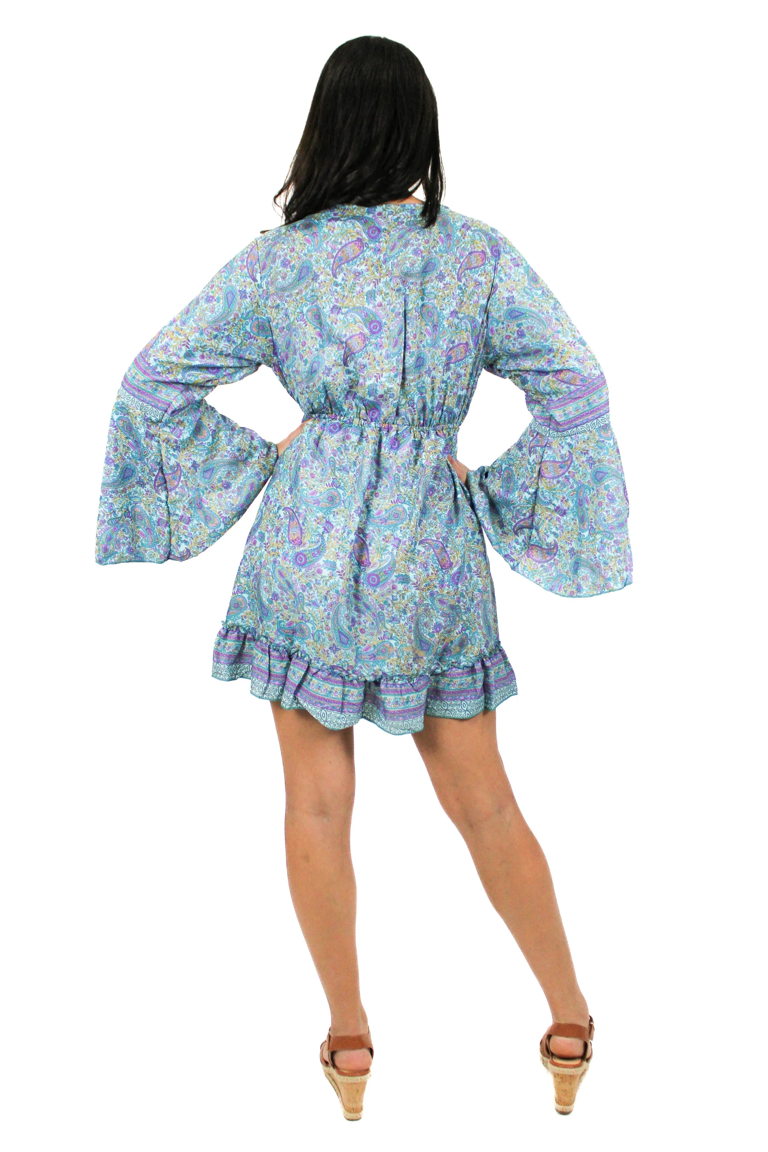 DK-5049 Dress in Blue Mix