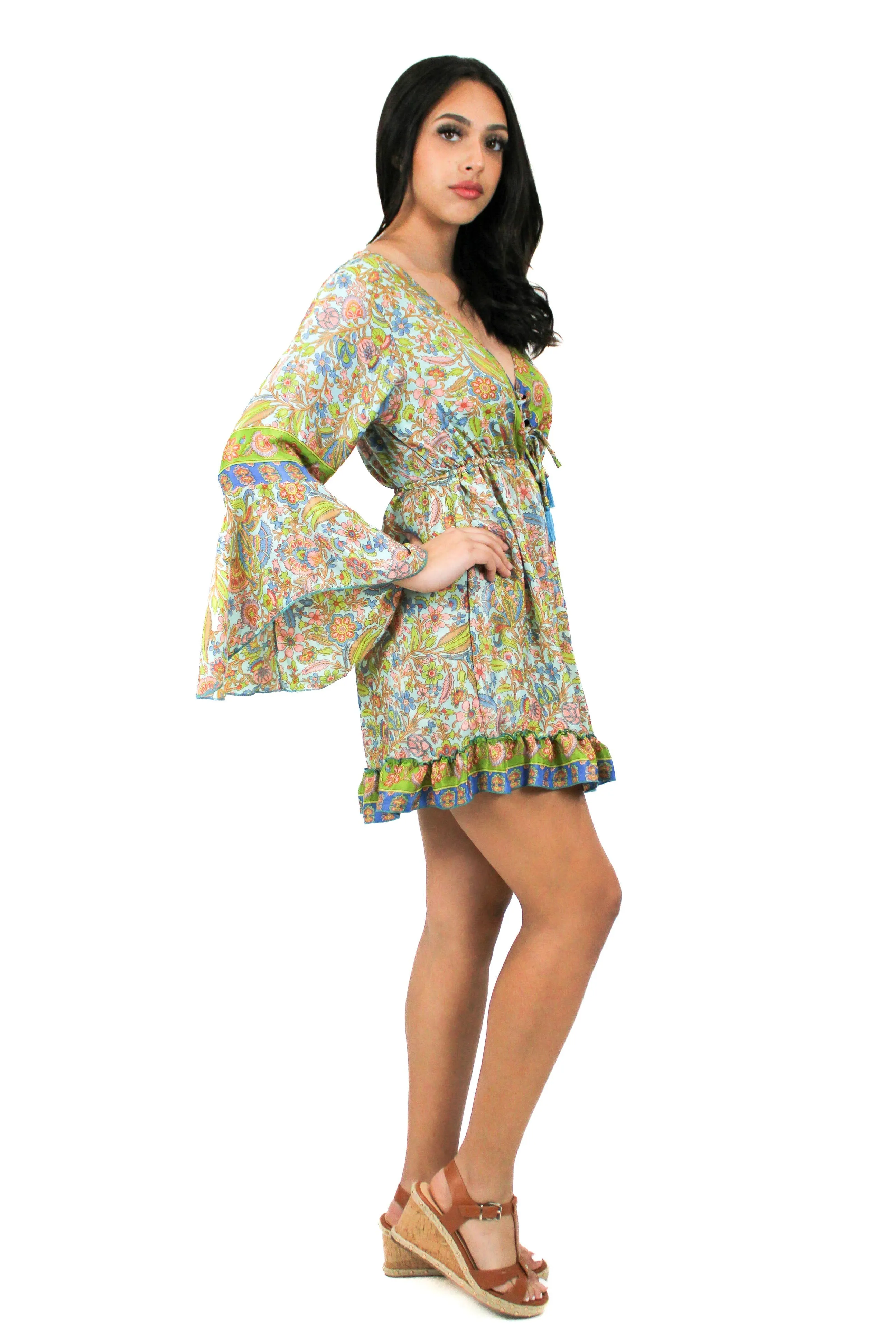 DK-5049 Dress in Blue Mix