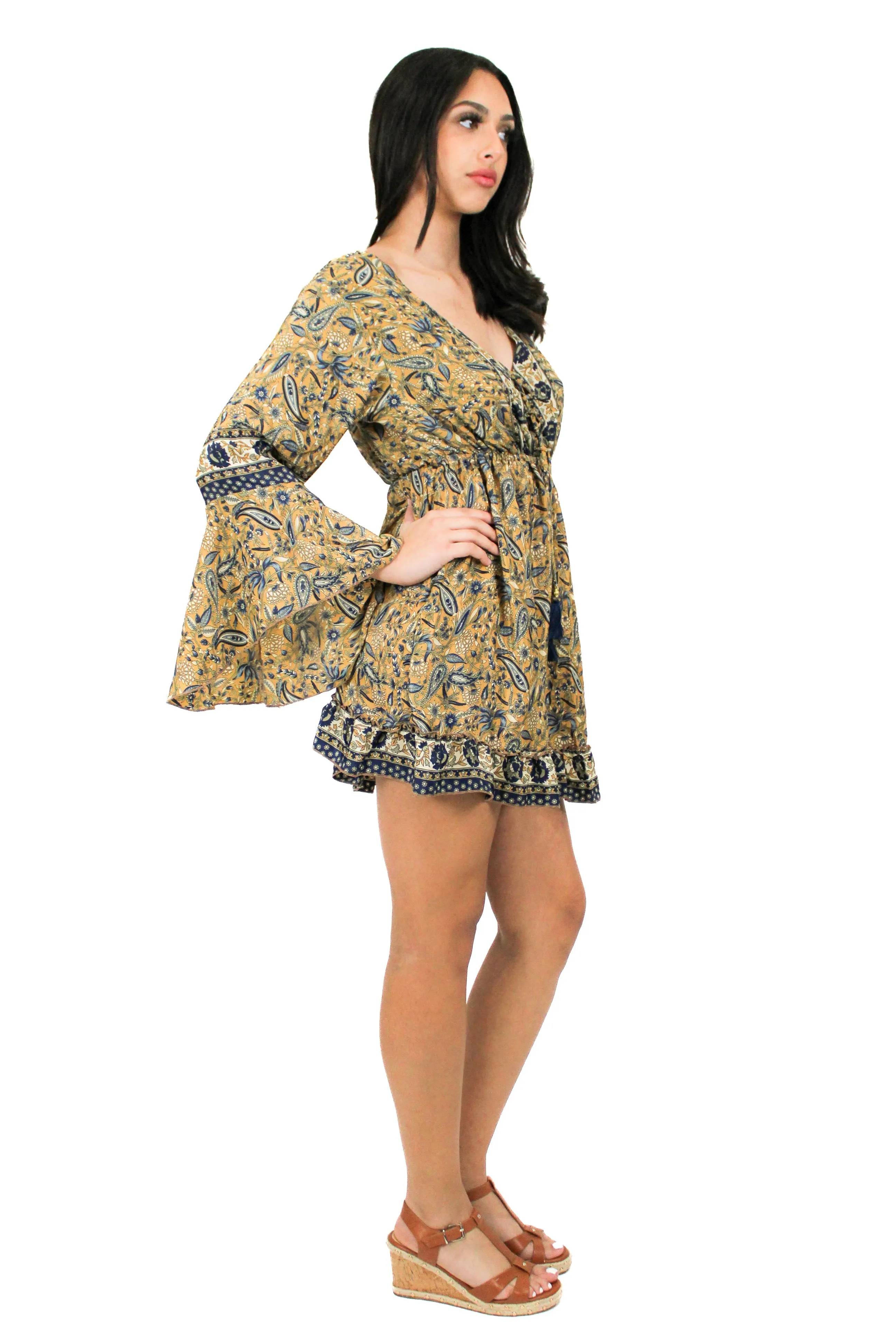 DK-5049 Dress in Blue Mix