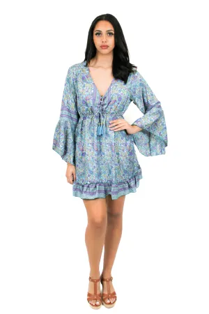 DK-5049 Dress in Blue Mix