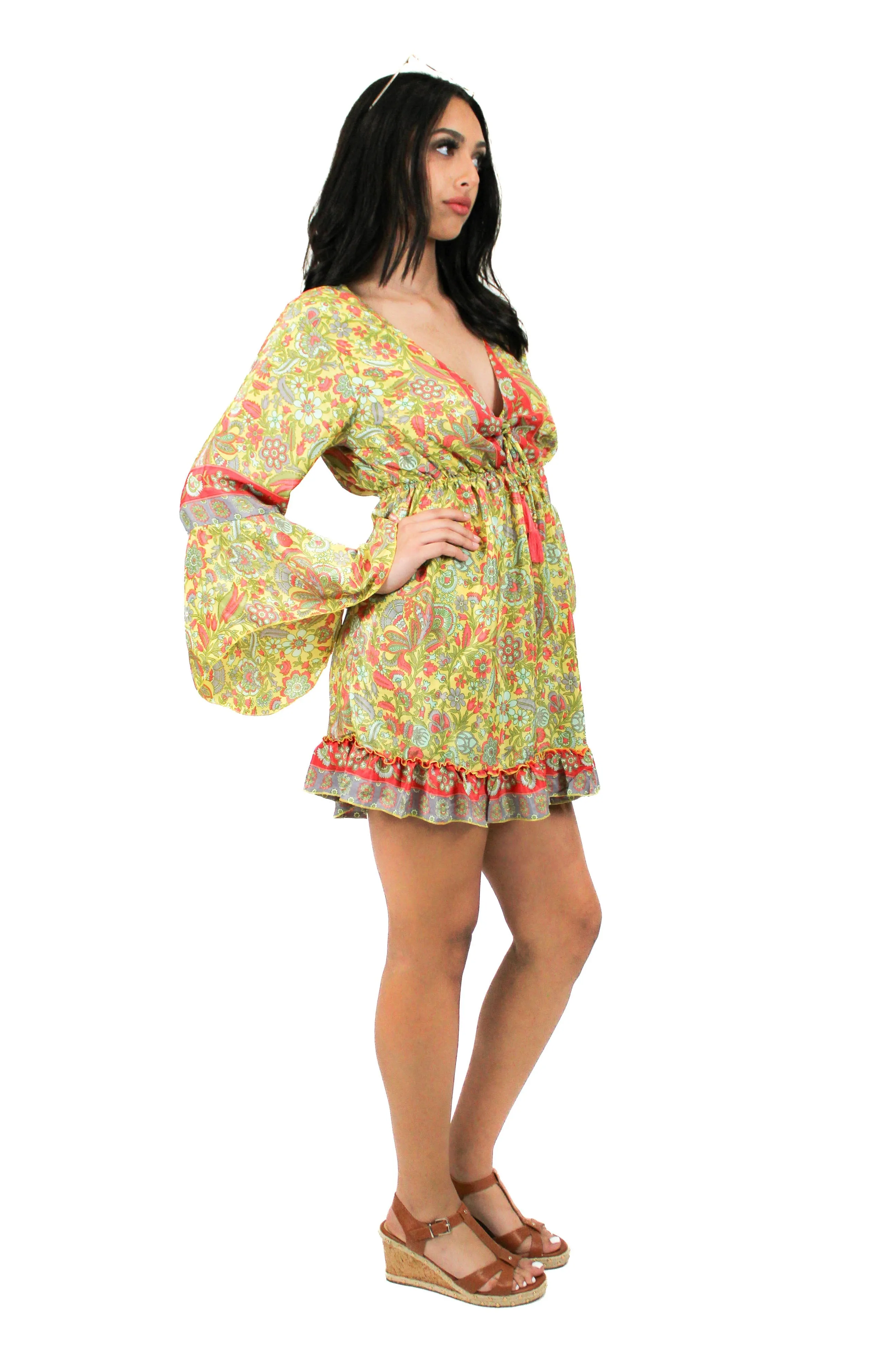 DK-5049 Dress in Blue Mix