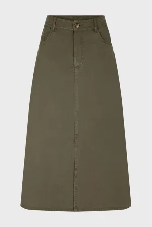 DOURIA PLAIN MIDI SKIRT