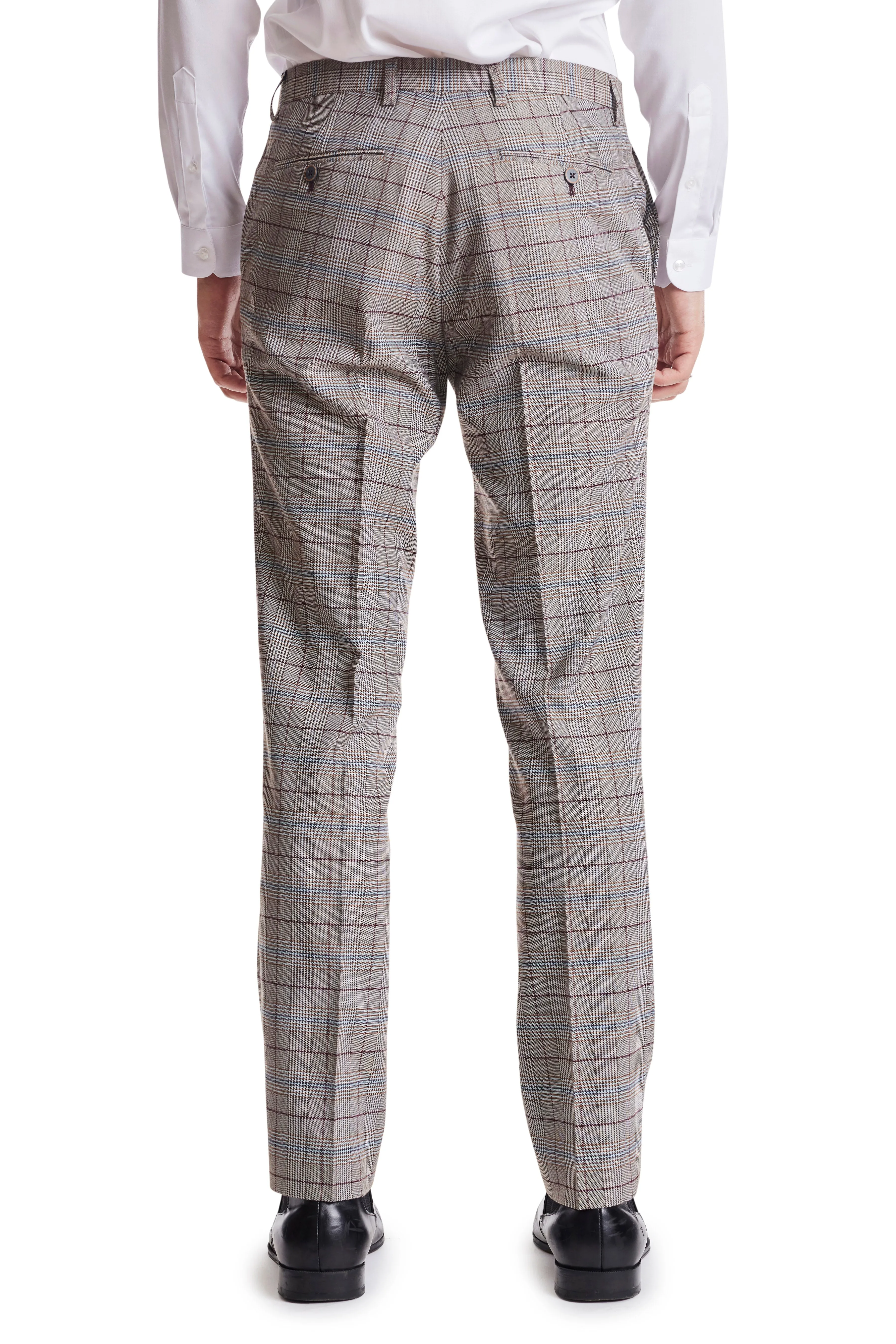 Downing Dress Pants - Tawny Blue Burg Check