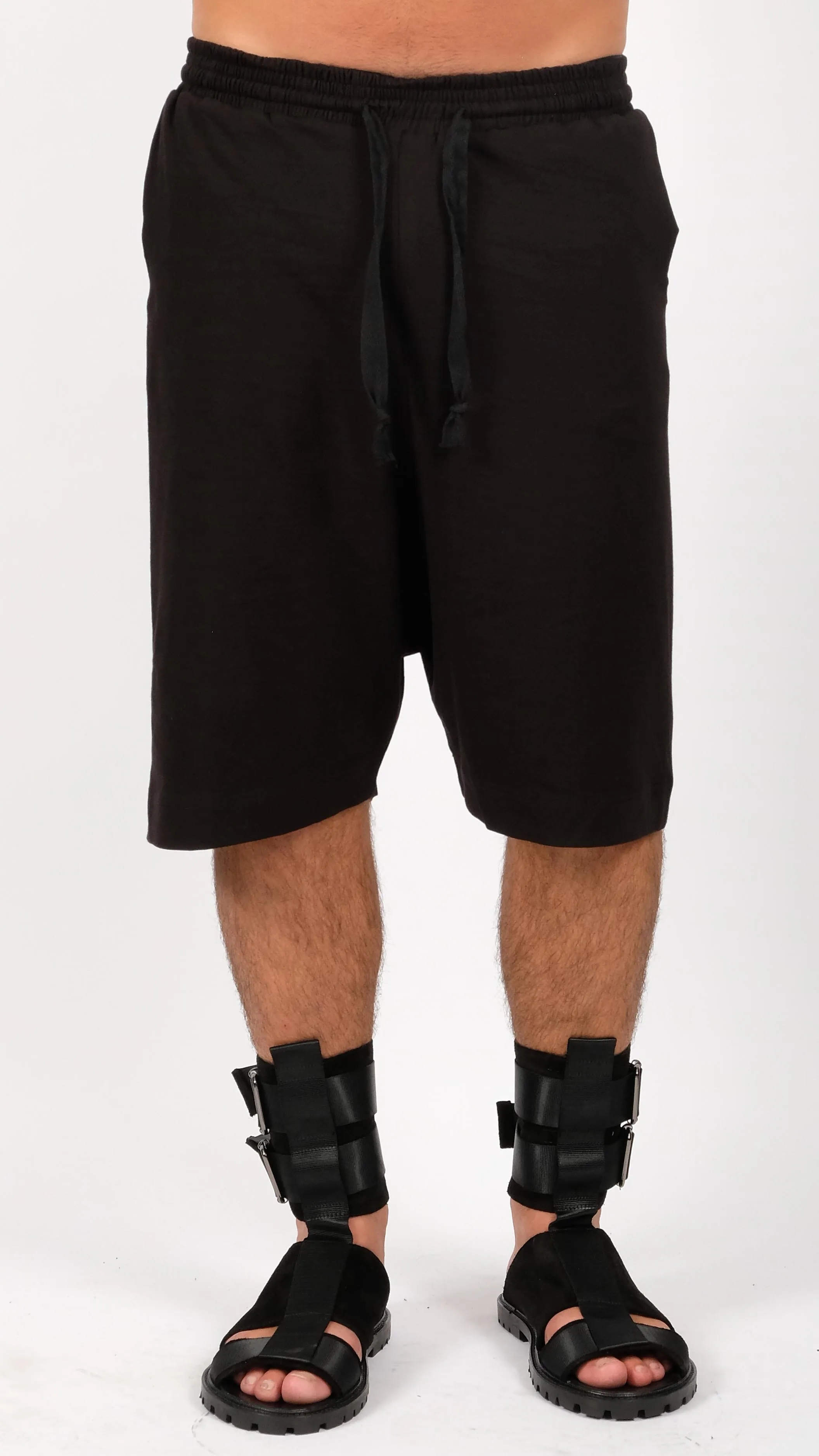 Drop Crotch Jersey Shorts