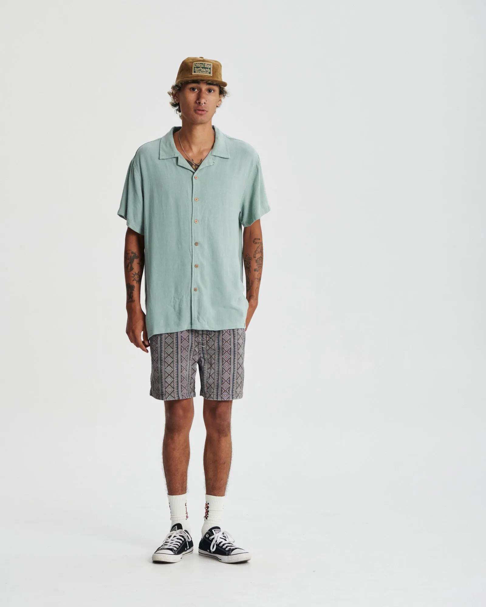 ERNIE RESORT SHIRT - SEAGRASS