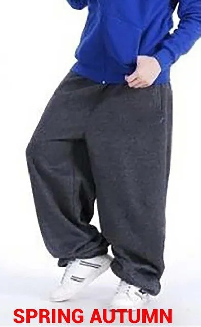Fashion Hip Hop Streetwear Harem Pants Men Sweatpants Loose Baggy Joggers Track Pants Cotton Casual Trousers Male Clothes
