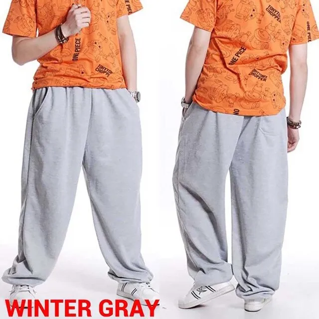 Fashion Hip Hop Streetwear Harem Pants Men Sweatpants Loose Baggy Joggers Track Pants Cotton Casual Trousers Male Clothes