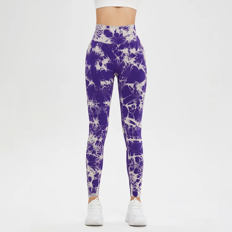 Filhot™ High Waist Sexy Tie Dye Yoga Leggings
