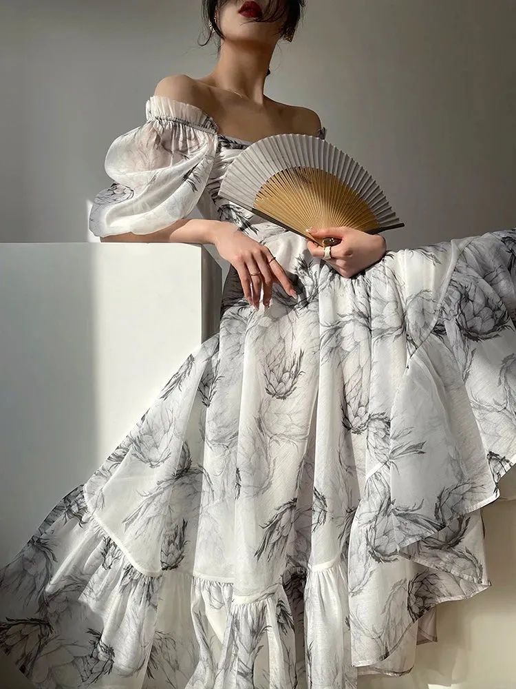 Floral Print Midi Dress