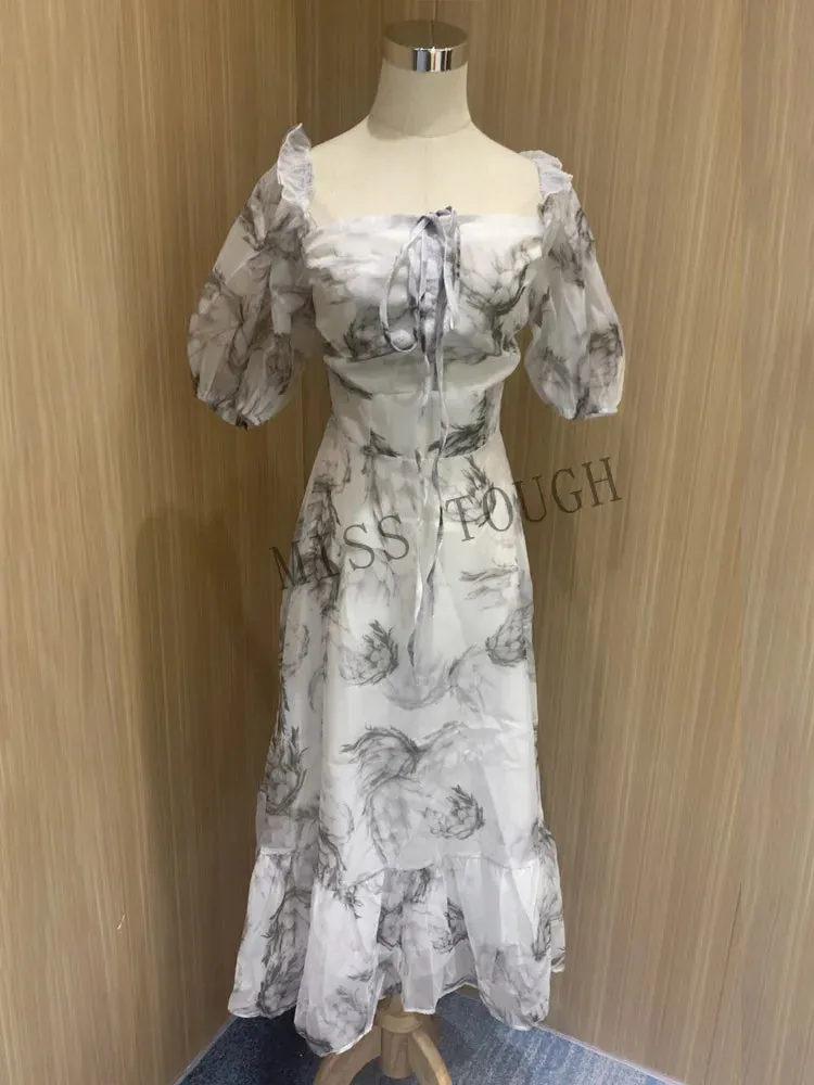Floral Print Midi Dress