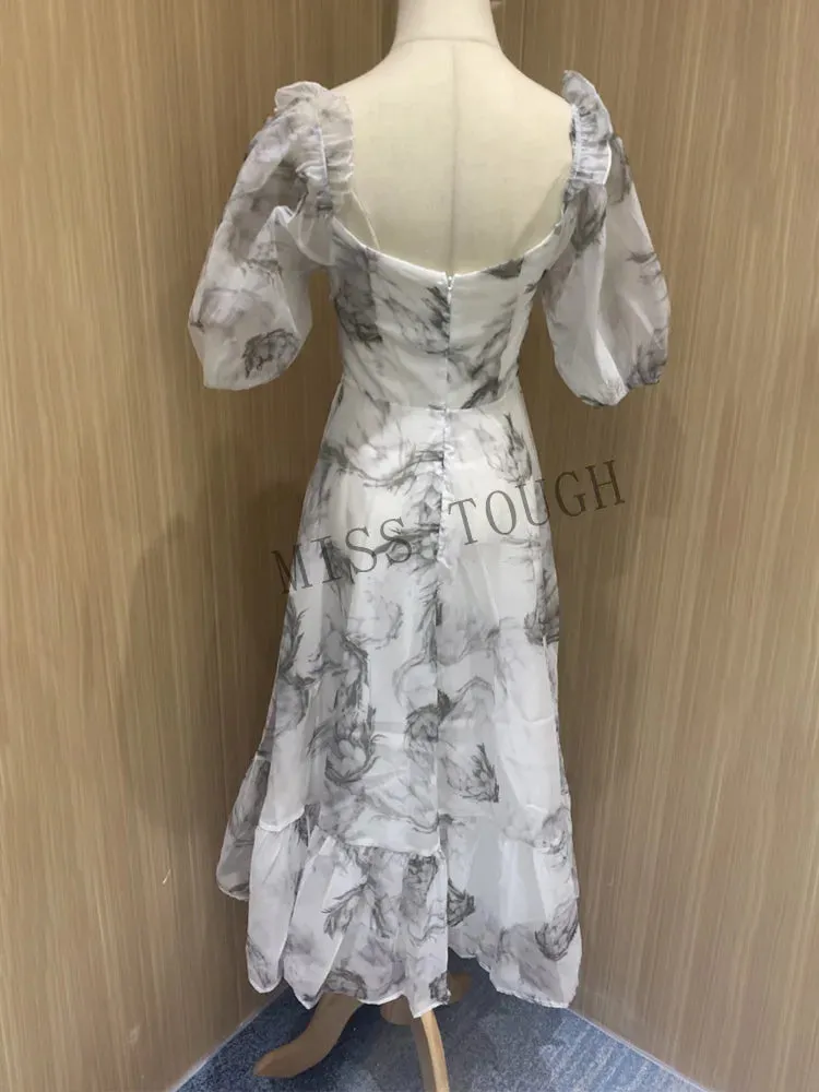 Floral Print Midi Dress