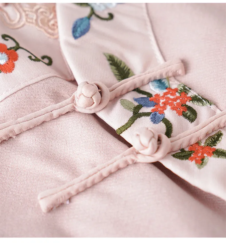 Gentle Corduroy Qipao Cheongsam