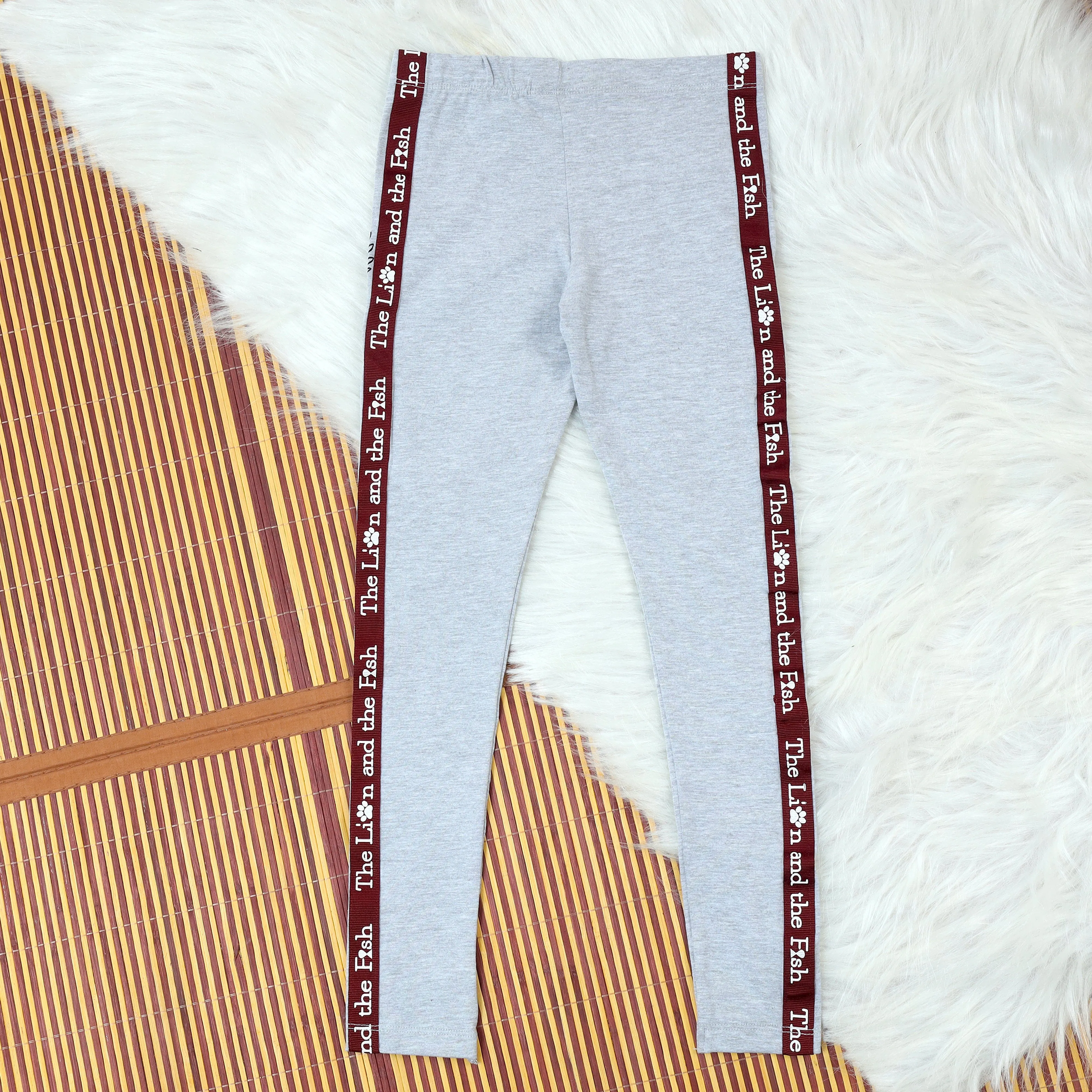 GG Cloud Grey Track Pants For Baby Girl