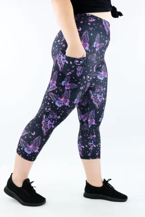 Glitter Witch - Casual - Capri Leggings - Pockets