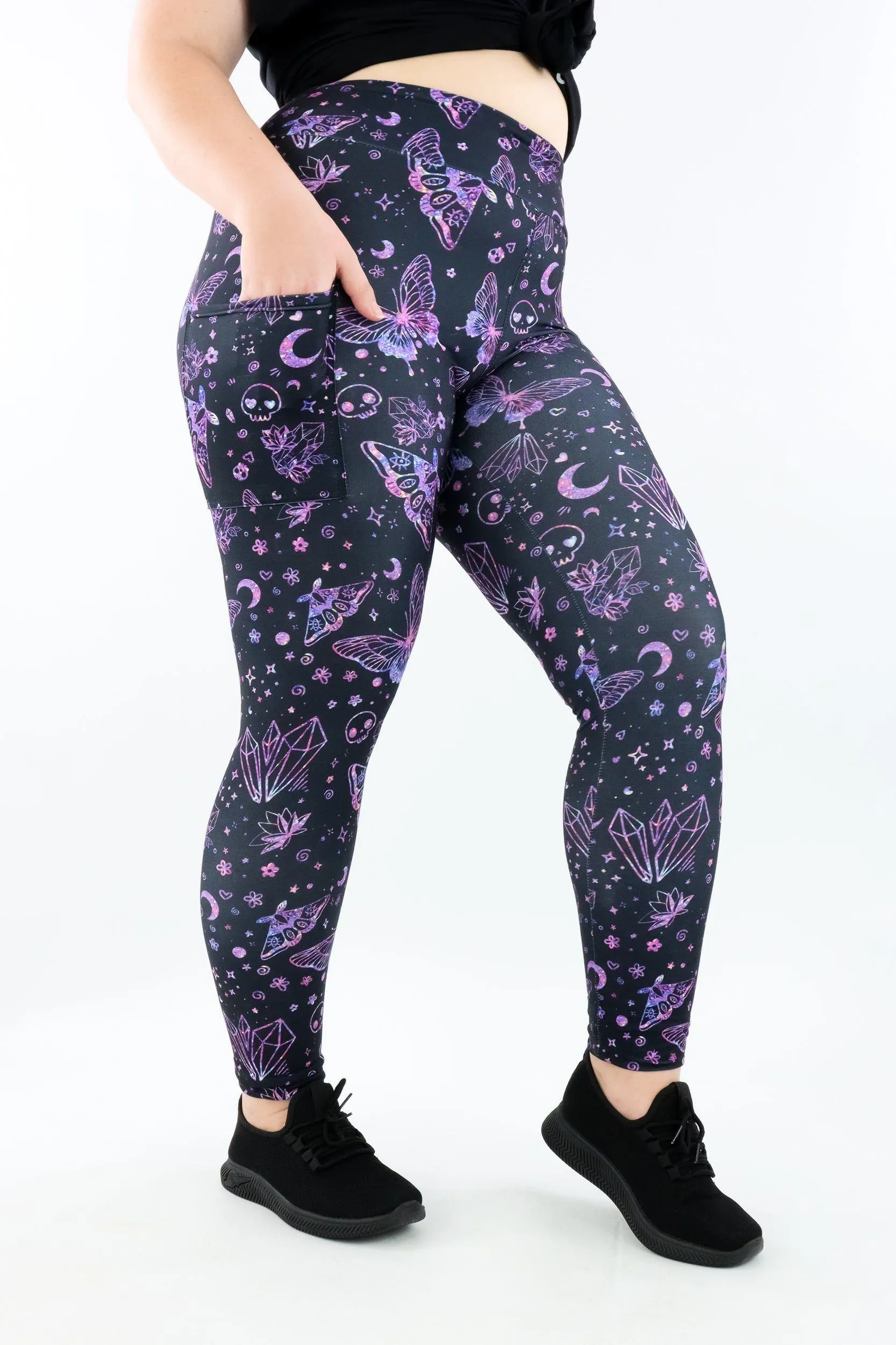 Glitter Witch - Casual - Regular Full Leggings - Pockets