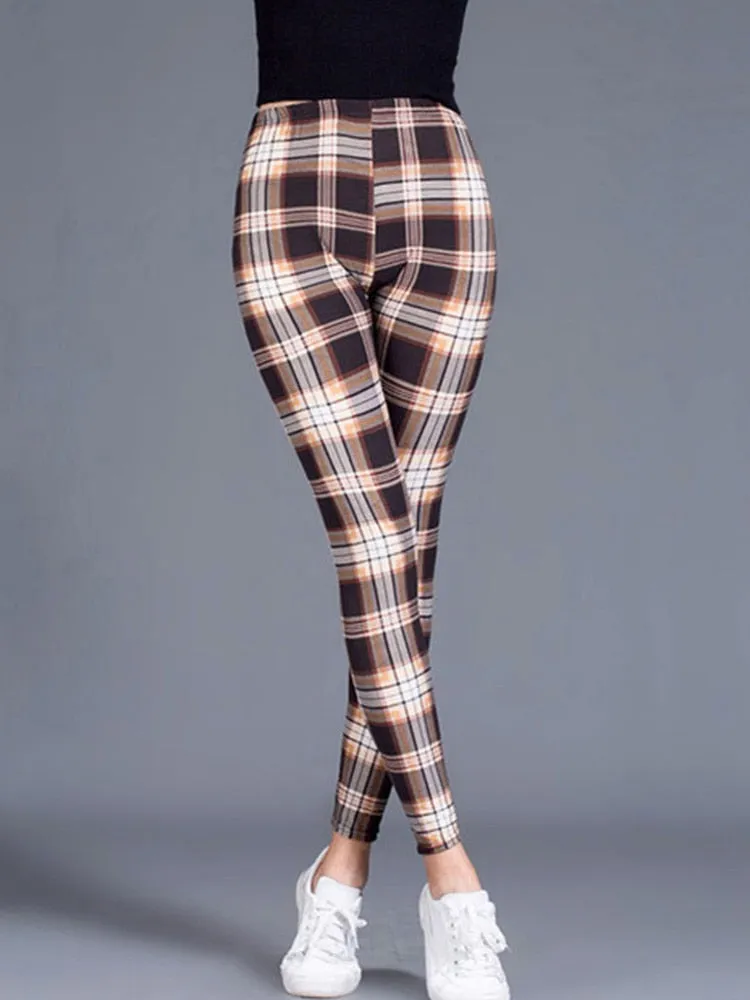 Graffiti Patterned Print Leggings For Women