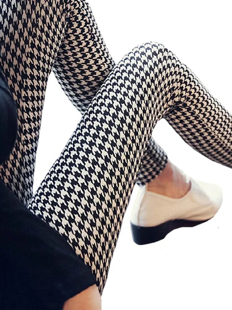 Graffiti Patterned Print Leggings For Women