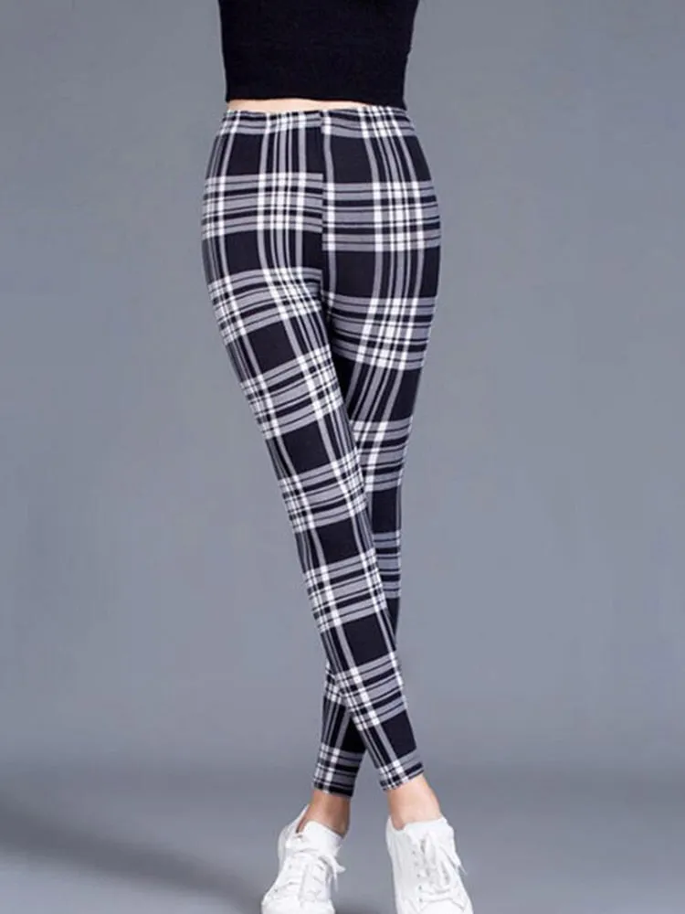 Graffiti Patterned Print Leggings For Women