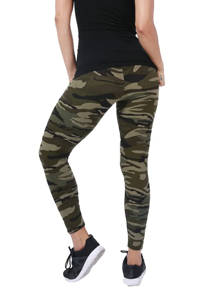 Graffiti Patterned Print Leggings For Women