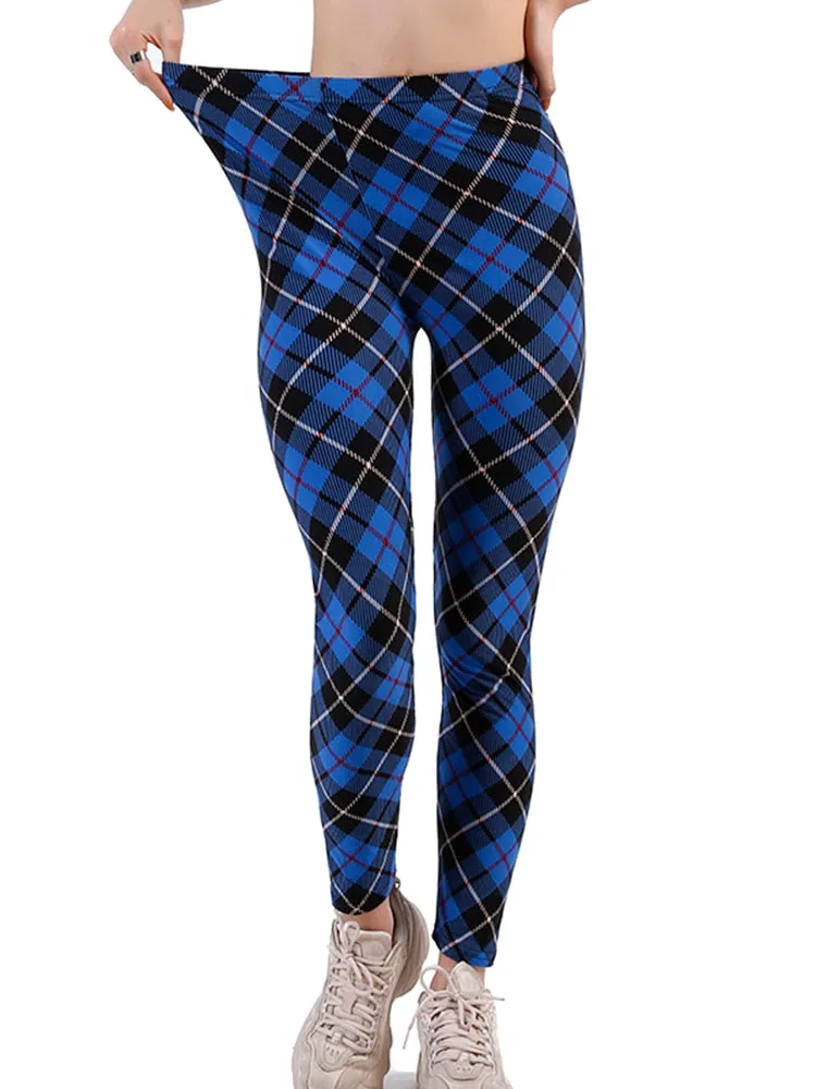 Graffiti Patterned Print Leggings For Women