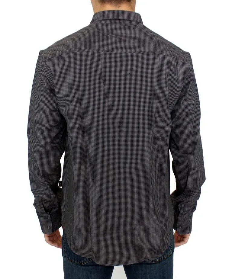 Gray linen casual shirt