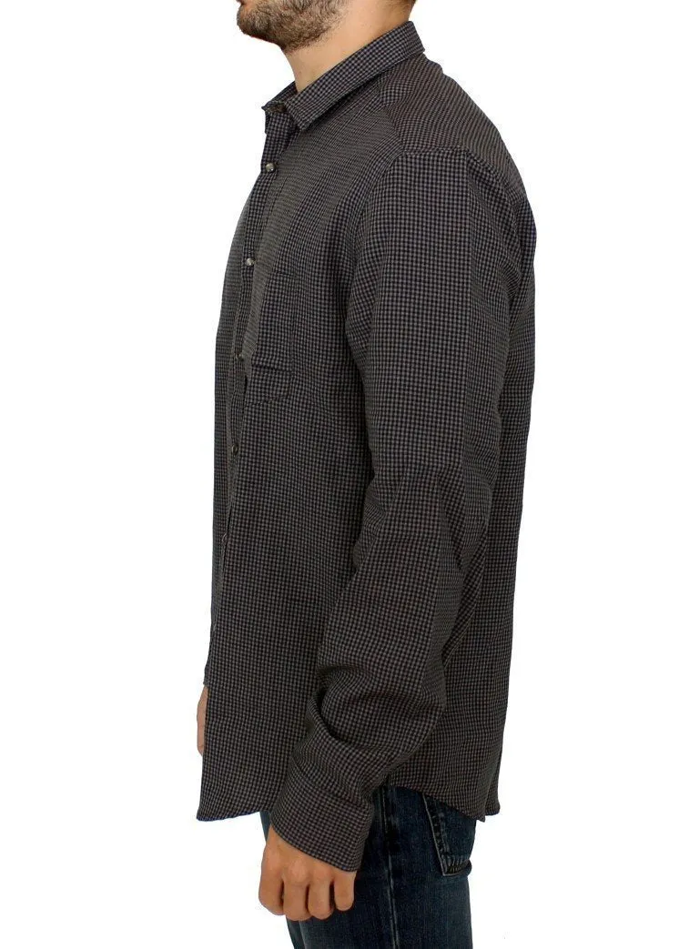 Gray linen casual shirt