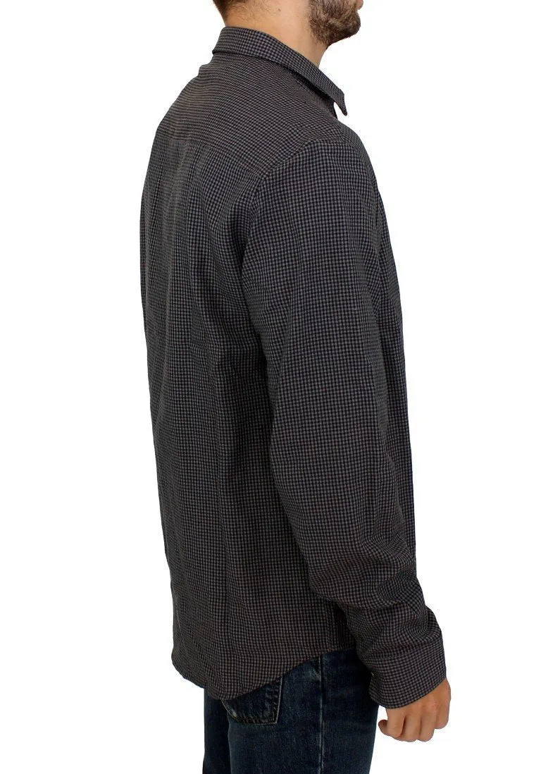 Gray linen casual shirt