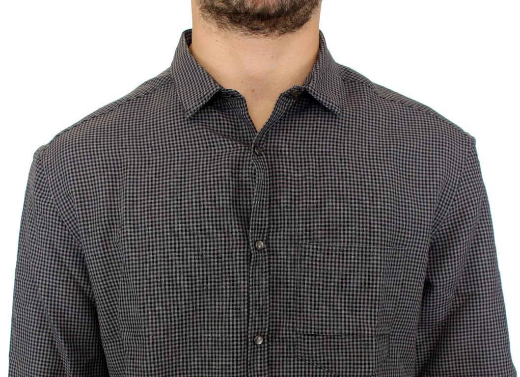 Gray linen casual shirt