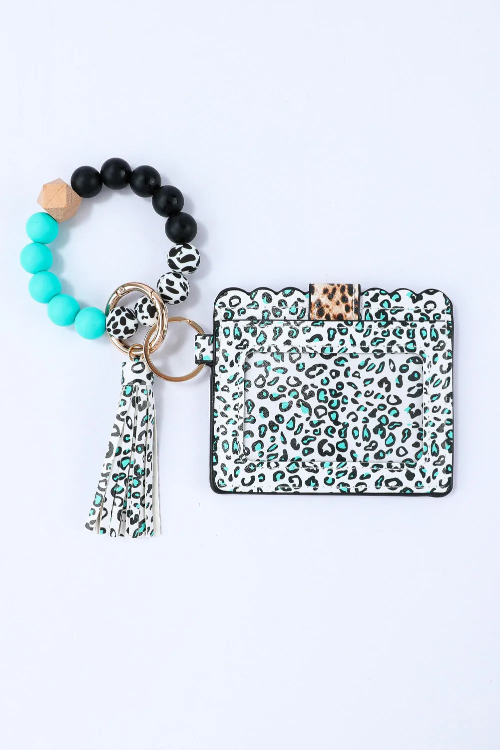 Green Western Fashion Card Bag Bracelet Key Ring