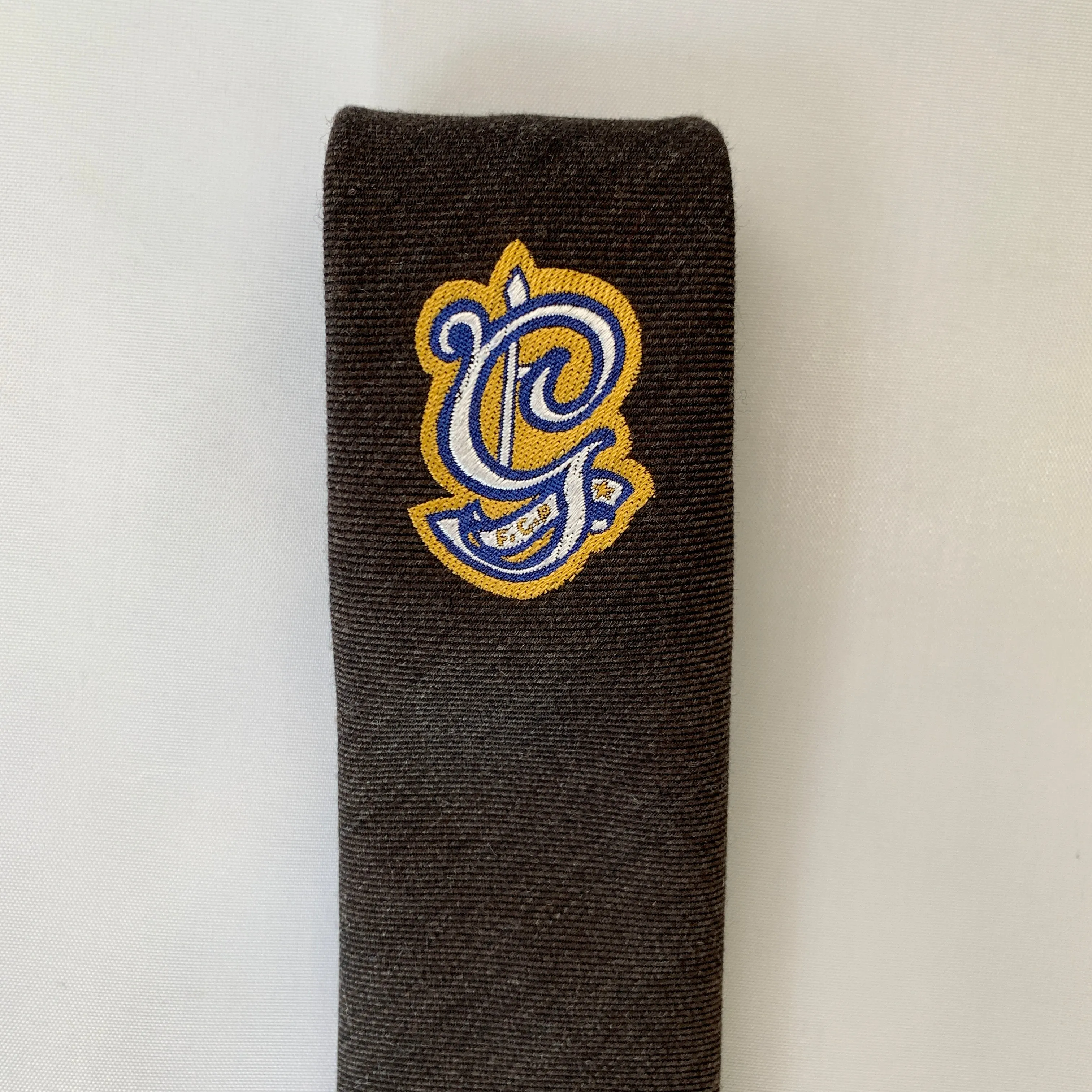 Gucci Lord Embroidered Tie in Graphite