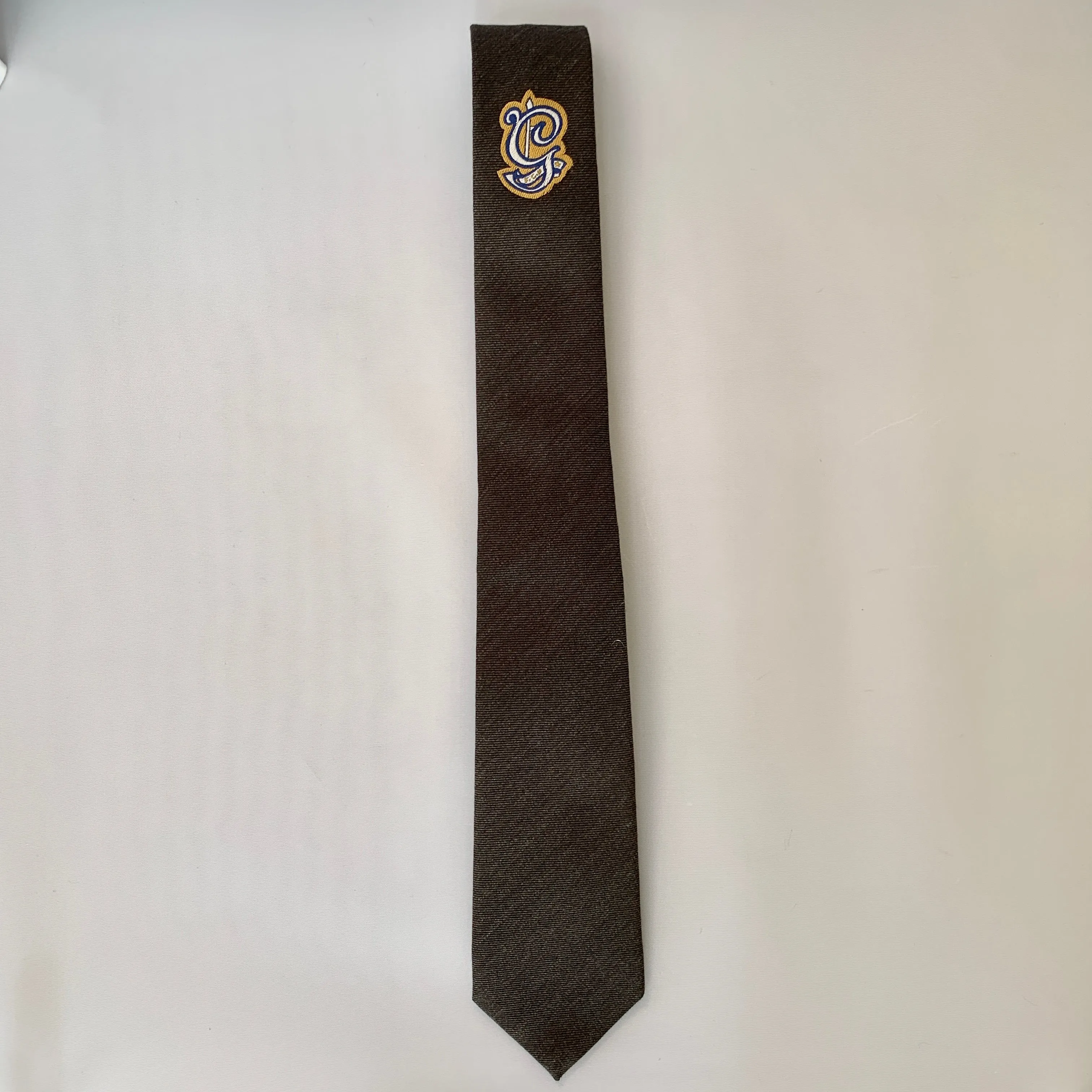 Gucci Lord Embroidered Tie in Graphite