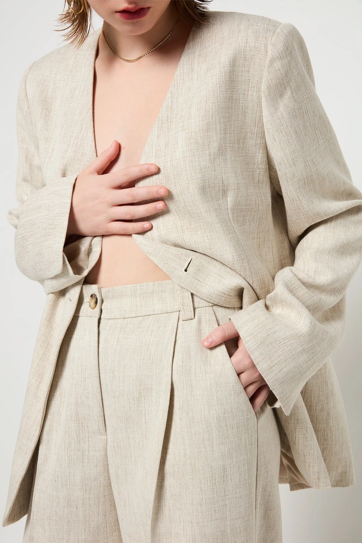 HaleyMD Pants - Summer Sand Melange