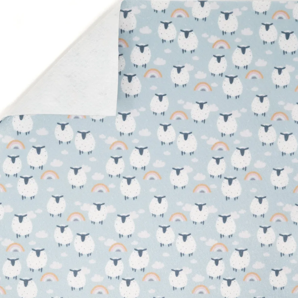 Happy Sheep Printed Felt