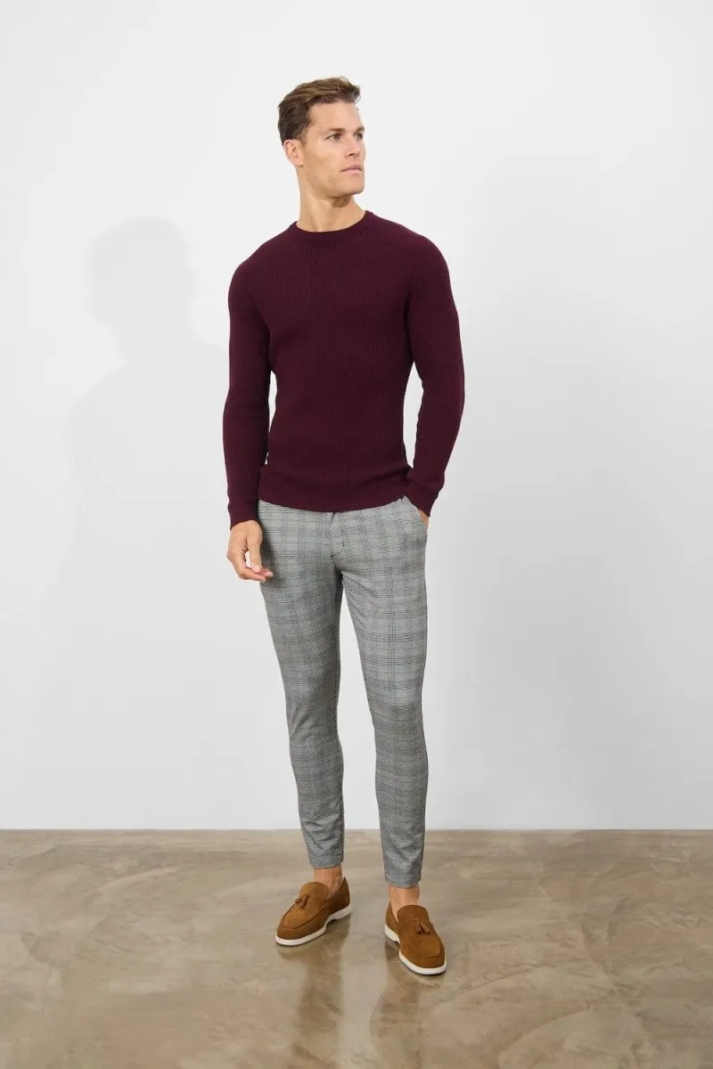 Heritage Check Trousers in Black