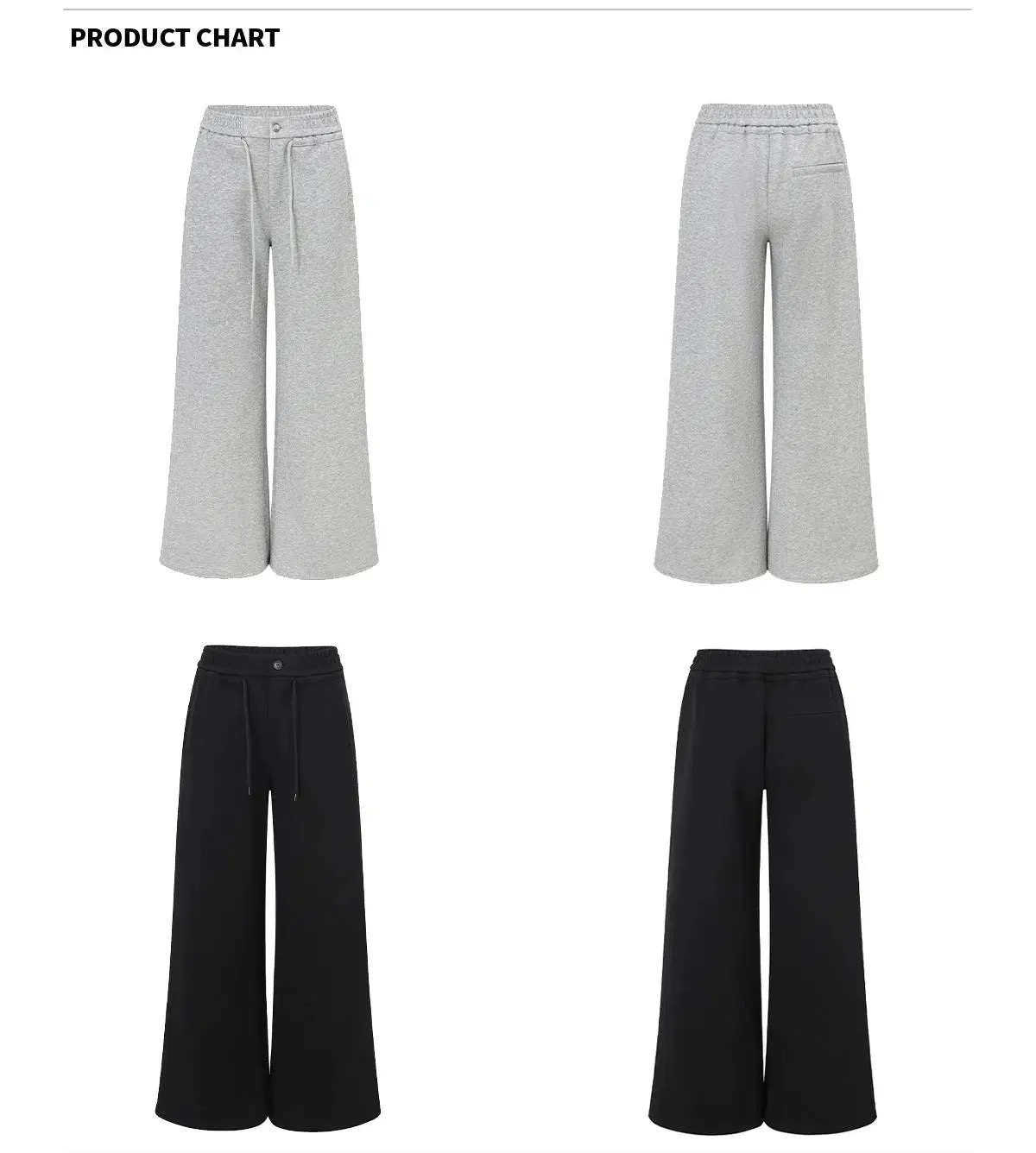 High-Waist Wide-Leg Comfort Sports Pants