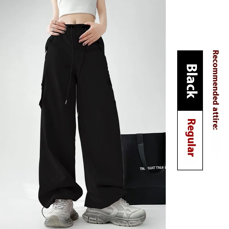 High-Waist Wide-Leg Sports Pants