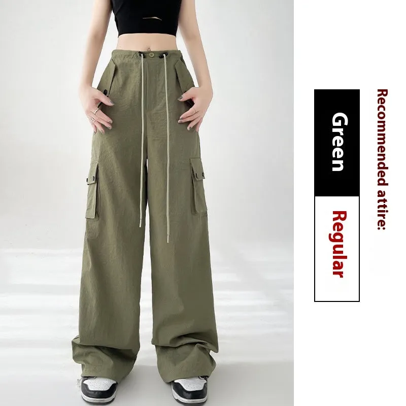 High-Waist Wide-Leg Sports Pants