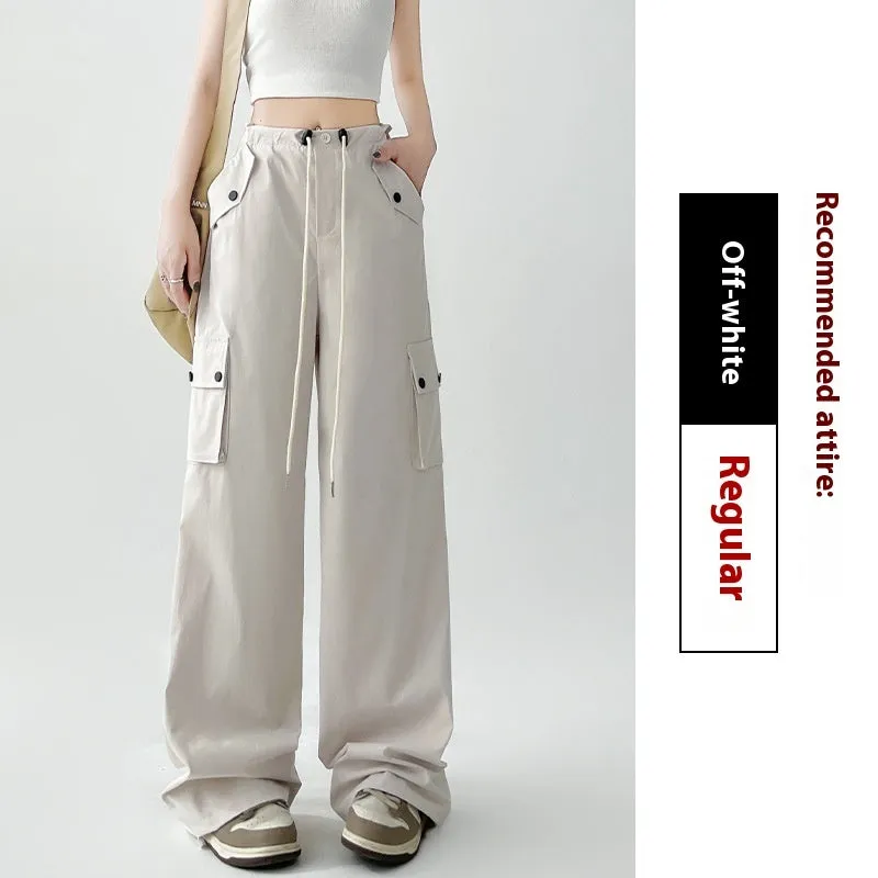 High-Waist Wide-Leg Sports Pants