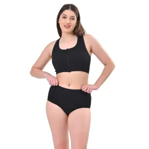 High Waisted Panties | Brief Cut | Full Butt & Hip Coverage | Flattens Belly, Slims & Shapes Silhouette | Soft Elastic At Waist, Leg Openings & Thigh Round | Friction Free & Rash Free