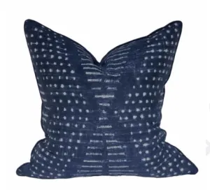 Indigo Ikat Island Pillow